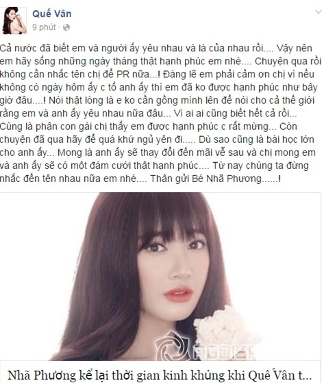 Quế Vân nổi giận khi tình địch lôi kéo tên mình vào câu chuyện cũ