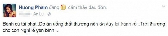 Phạm Hương bị bệnh  3