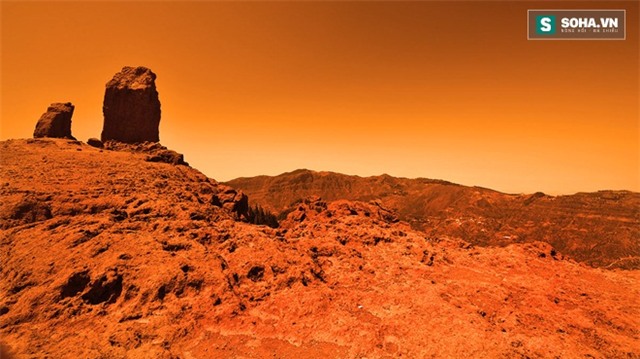 
Bề mặt sao Hỏa.
