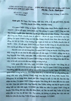 mất tích, mất tích sau khi làm việc với công an, bị áp giải, Nguyễn Văn Triển