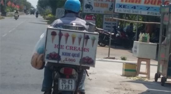 sản xuất kem bán dạo, thuốc nhuộm vải