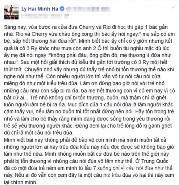 Nhóc tỳ nhà Lý Hải khóc như mưa khi biết mẹ sắp sinh em bé 0