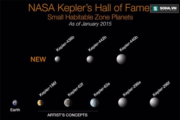 Những hành tinh mới được phát hiện có dấu hiệu của sự sống của Kepler. Ảnh: NASA.