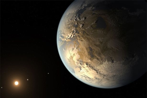  Kepler-186f, hành tinh được cho là có điều kiện sống giống Trái Đất. Ảnh: NASA. 