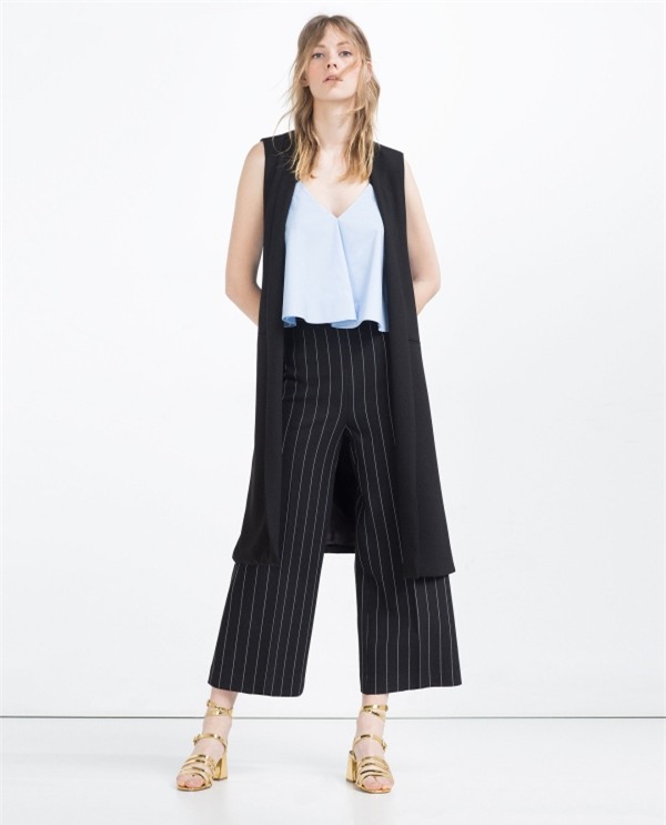 CROPPED HIGH WAIST TROUSERS