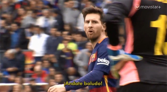 Bênh Suarez, Messi chửi thẳng mặt đối thủ - Ảnh 2.