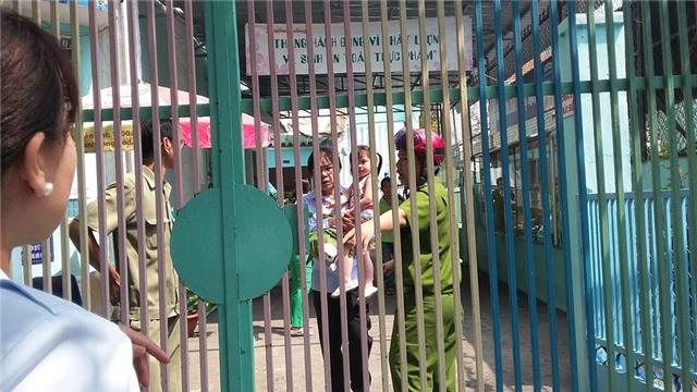 sập cần cẩu, quận 10, phụ huynh, trường mầm non