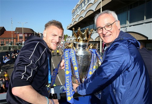 
Ranieri và Jamie Vardy là hai nhân vật quan trọng trong chiến tích của Leicester
