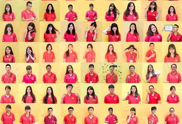 Một góc của bức ảnh tập thể 600 người