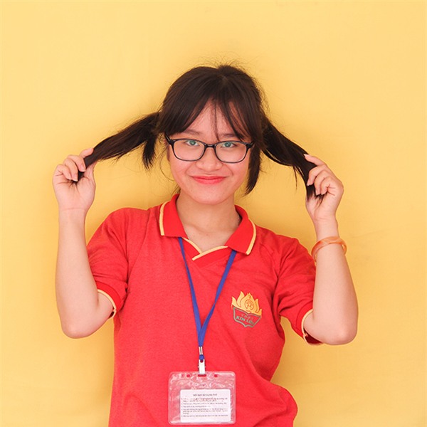 Bạn Thảo - Trưởng ban tổ chức sự kiện dành cho học sinh khối 12 trường Kim Liên