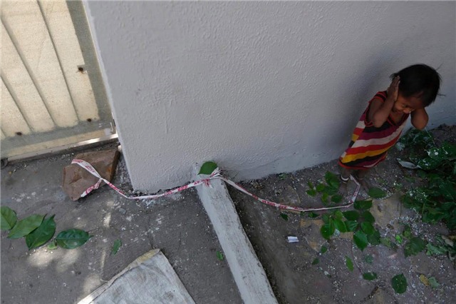 công nhân xây dựng, công trường, điểm trông trẻ, lều tạm bợ