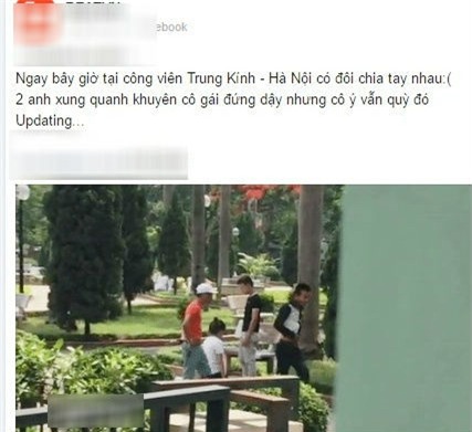 Bị người yêu chia tay, cô gái quỳ trong công viên hàng giờ liền - Ảnh 1