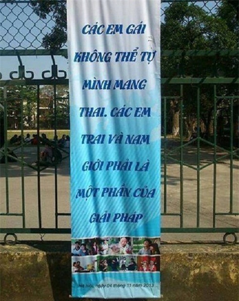 Một khẩu hiệu tuyên truyền thật 'dễ hiểu'.