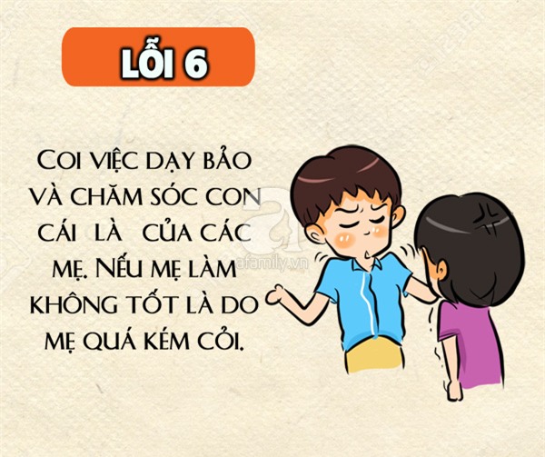 Sai lầm khi nuôi con