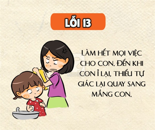 Sai lầm khi nuôi con
