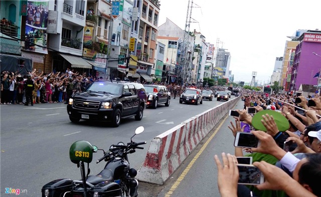 Chi tiet doan xe ho tong Tong thong Obama o Sai Gon hinh anh 2