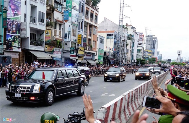 Chi tiet doan xe ho tong Tong thong Obama o Sai Gon hinh anh 6