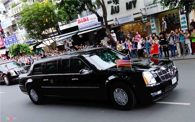 Chi tiet doan xe ho tong Tong thong Obama o Sai Gon hinh anh 7