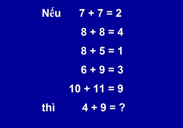 Bai toan 4 + 9 thach thuc nhieu nguoi giai hinh anh 1