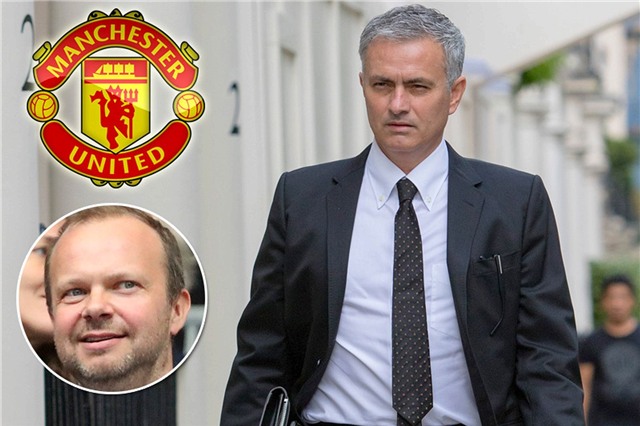 chum hinh anh hlv jose mourinho toi m.u ky hop dong hinh anh 1
