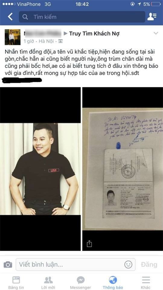 Xuất hiện lời hăm dọa và tố nợ, Khắc Tiệp lập tức phản ứng - Ảnh 1.