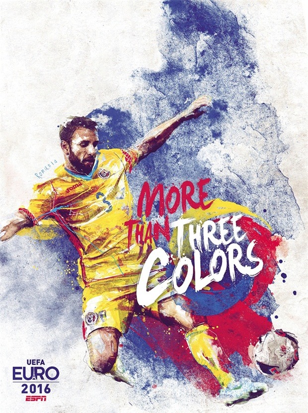 16. Đội tuyển Romania: Nhiều hơn 3 màu sắc.