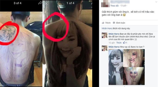 Dân mạng hoài nghi chàng trai xăm hình vợ lên lưng chỉ là photoshop - Ảnh 2.