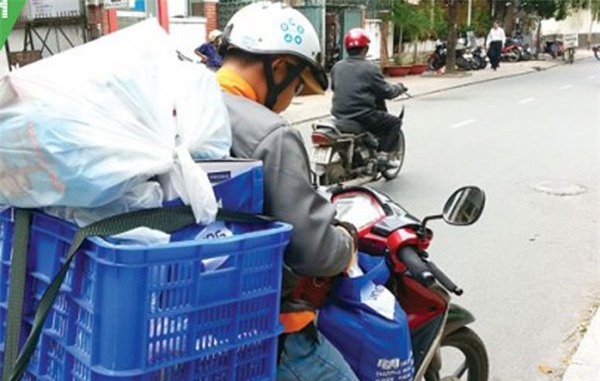 Shipper, kiếm tiền triệu,  nắng nóng
