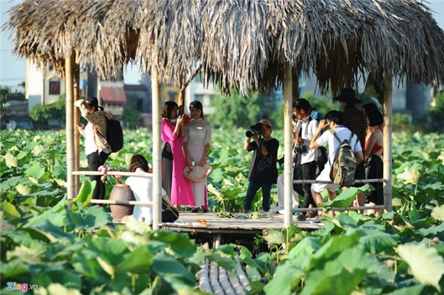 Gioi tre Ha thanh doi nang tao dang voi sen mat mua hinh anh 12
