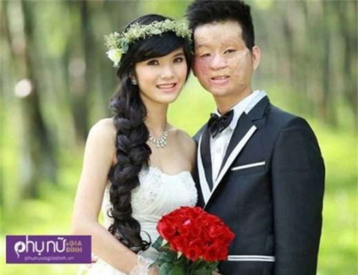 Ảnh cưới hạnh phúc của cặp đôi 9X.