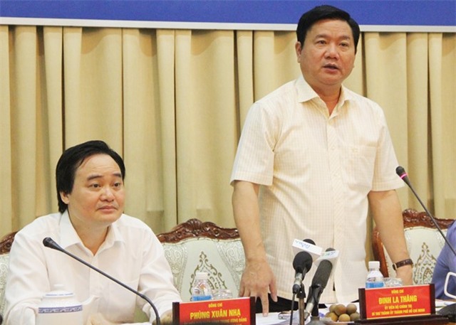 Bi thu Dinh La Thang chi dao tuyet doi khong day, hoc them hinh anh 1