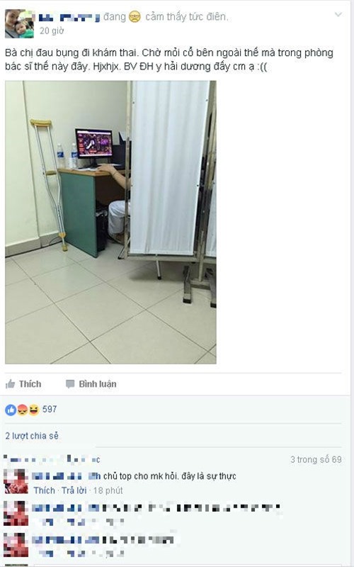Thực hư bác sĩ Hải Dương chơi game để bà bầu khám thai chờ lâu? - Ảnh 1