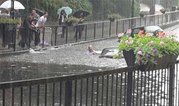 ngập lụt, sấm chớp, mưa lớn, London, Paris