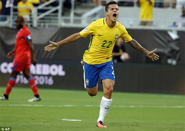Brazil, Haiti, copa america, coutinho