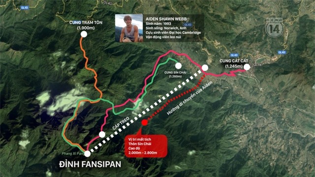 Những hình ảnh đầu tiên về vị trí phát hiện thi thể phượt thủ người Anh tử nạn ở Fansipan - Ảnh 1.