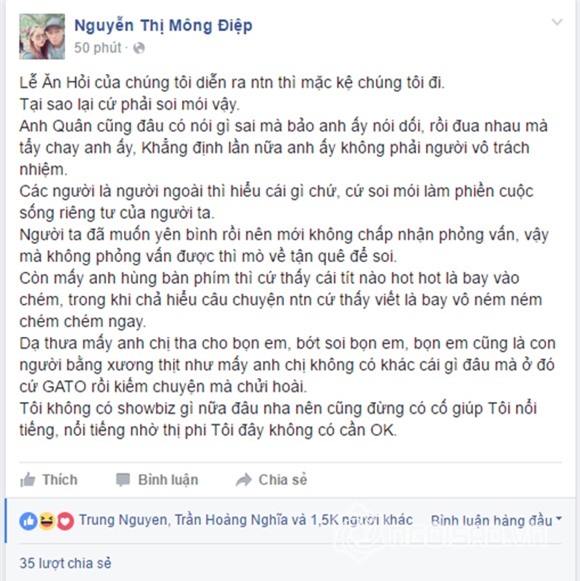 Kỳ Hân tôi không có showbiz gì nữa đâu 0