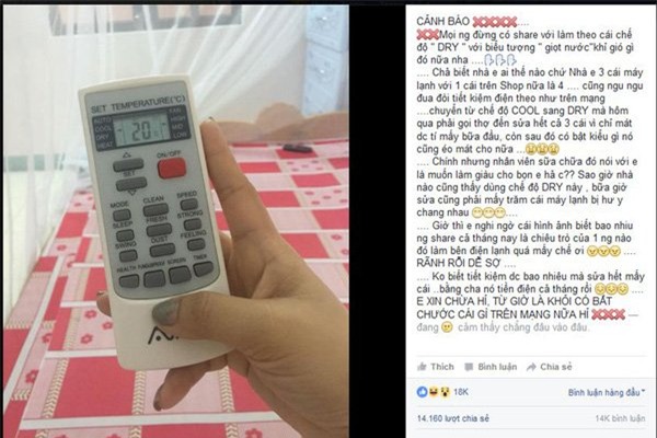 điều hòa nhiệt độ, máy điều hòa, sử dụng điều hòa đúng cách, sử dùng điều hòa tiết kiệm điện, hút ẩm, chế độ Dry thần thánh