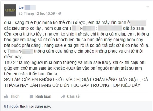 Khách hàng quái chiêu khiến chủ shop online uất nghẹn - Ảnh 2.