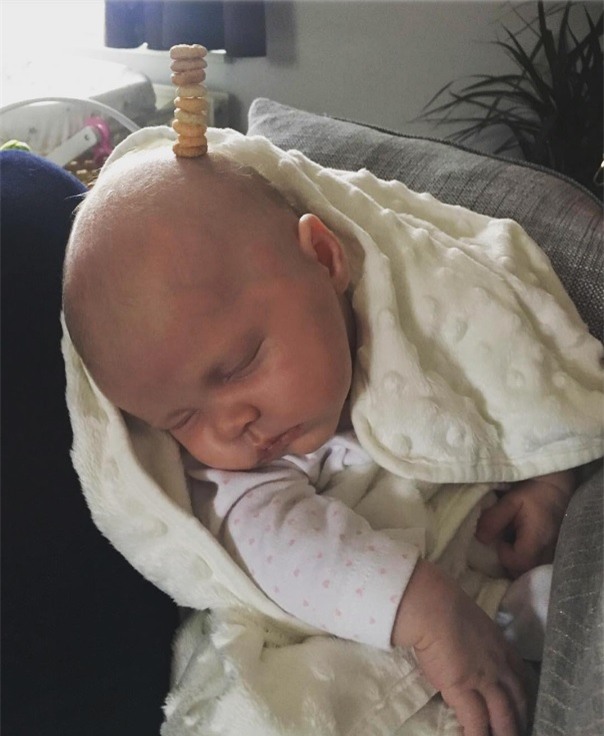 các ông bố, thách thức, xếp bánh, CheerioChallenge,