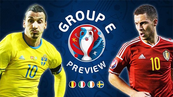 Italia, Bỉ, Thụy Điển, CH Ireland, Conte, Ibrahimovic