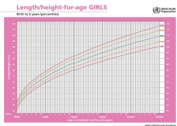Chiều cao và cân nặng cho bé