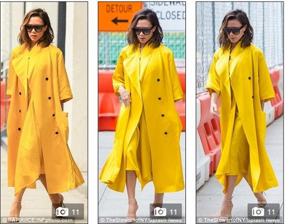 Victoria Beckham diện 'cây vàng' chói lóa sang chảnh xuống phố 4