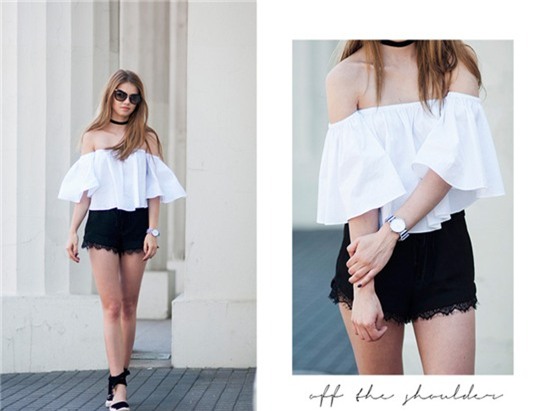 Street style thế giới tuần qua: Áo trễ vai lên ngôi, xứng danh item số 1 của mùa hè - Ảnh 7.