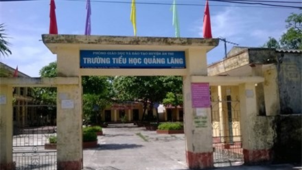 Sự việc xảy ra tại trường tiểu học Quảng Lãng.