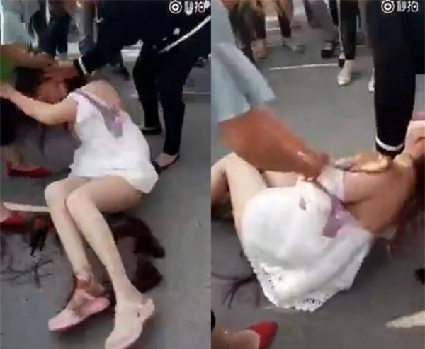 Cặp kè với chồng người, cô bồ bị đánh ghen lột đồ dã man trên phố - Ảnh 3.