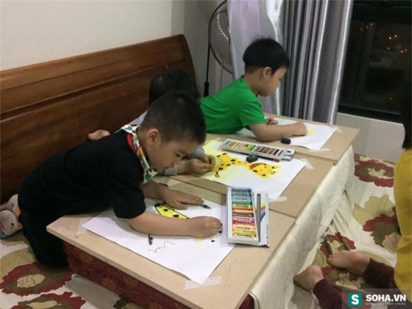 Nhóm học sinh nhí của Hoàng Linh.