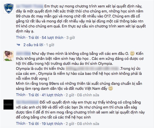 Đột ngột thông báo sẽ chỉ chọn HS lớp 11 tham gia, Đường lên đỉnh Olympia đang khiến nhiều học sinh lớp 12 bức xúc - Ảnh 3.