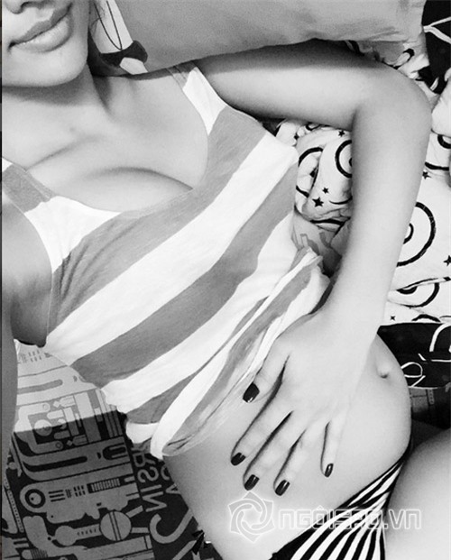 Hồng Quế khoe bụng bầu 6 tháng 1