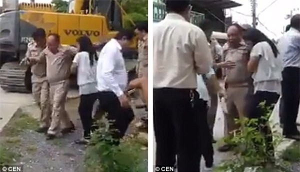 Đang chụp ảnh, quan chức Thái Lan bị máy xô ngã, chèn lên chân - Ảnh 5.