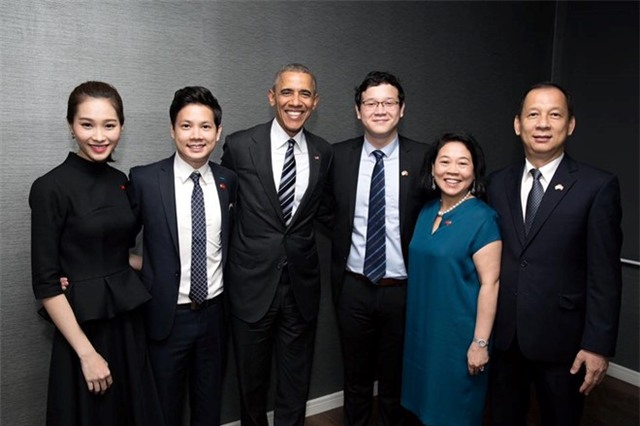 Thu Thao va ban trai khoe anh gap Tong thong Obama hinh anh 2